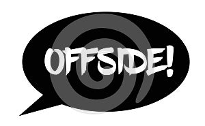 Offside stamp on white