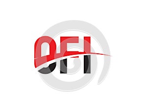 OFI Letter Initial Logo Design Vector Illustration photo