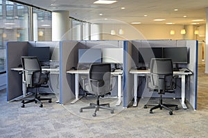 Ofice chairs in a row