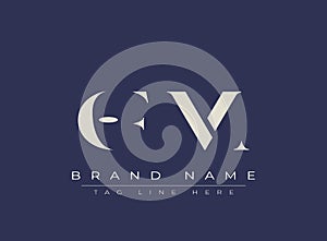 OFM abstract letter logo design