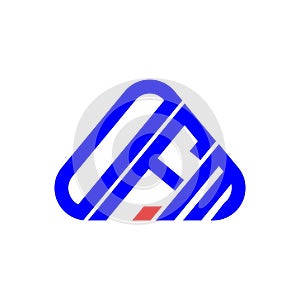 OFM letter logo creative design with vector graphic, OFM