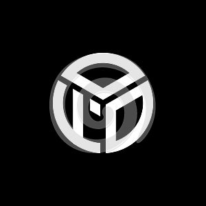 OFO letter logo design on black background. OFO creative initials letter logo concept. OFO letter design