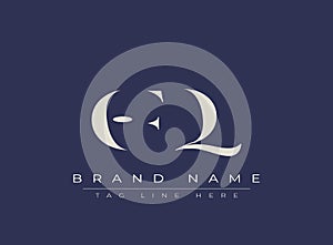 OFQ abstract letter logo design