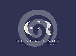 OFR abstract letter logo design