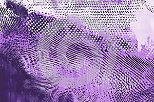 oft lavender and graphite grunge noise texture, combined with gritty halftone dots and random grain overlays,