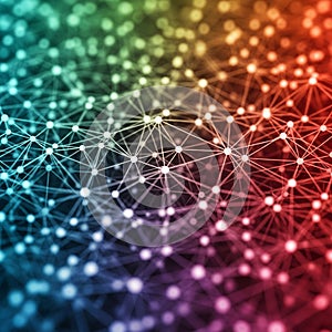 Is often used to symbolize connection in technology or data systems,