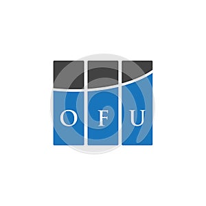 OFU letter logo design on WHITE background. OFU creative initials letter logo concept. OFU letter design.OFU letter logo design on