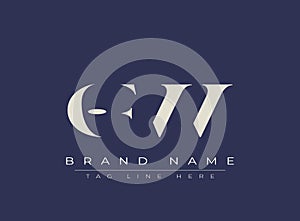 OFW abstract letter logo design