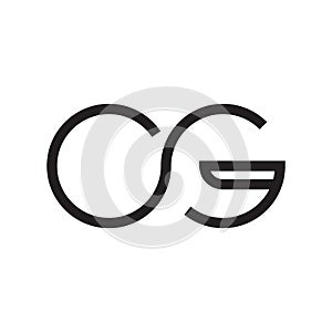 og initial letter vector logo icon