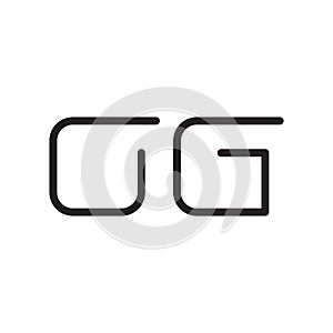 og initial letter vector logo icon