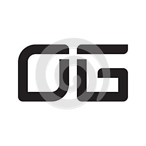 og initial letter vector logo icon