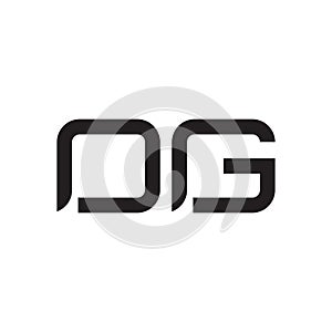 og initial letter vector logo icon