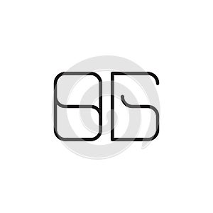 og initial letter vector logo icon