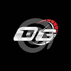 OG Logo Letter Speed Meter Racing Style