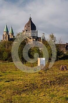 Oge Fronten park in Maastricht is an 18th century fortification area with a spectacular vie on the Lambertus church