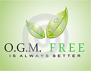 OGM free slogan