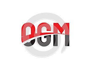 OGM Letter Initial Logo Design Vector Illustration