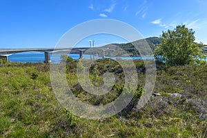 Ognasundbrua (bridge) in Rogaland, Norway photo