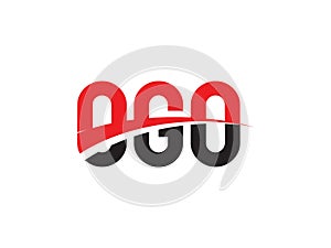 OGO Letter Initial Logo Design Vector Illustration