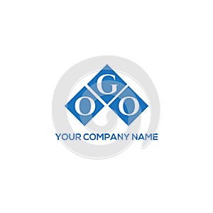 OGO letter logo design on WHITE background. OGO creative initials letter logo concept. OGO letter design photo