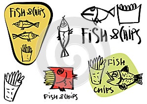 Ogo and stickers for FISH and CHIPS