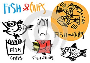 Ogo and stickers for FISH and CHIPS