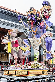 Ogoh-Ogoh, demon statue made for Ngrupuk parade conducted on the eve of Nyepi day.