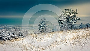 Winter at Ogosta Reservoir