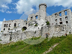 OGRODZIENIEC ,SILESIA POLAND -Ruins of the castle Ogrodzieniec .