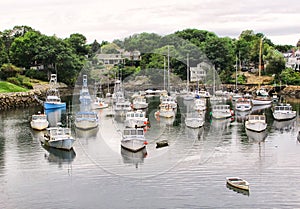 Ogunquit, Maine, Perkins Cove fishing boats photo