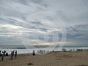 Oh beach and sky indonesian paradise for turism photo