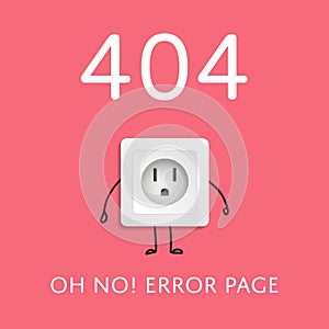 Oh no! 404 error page web symbol