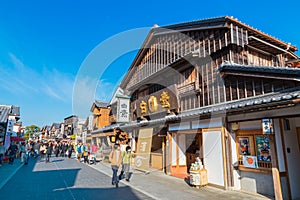 Oharai-machi Street in Ise City, Mie Prefecture, Japan