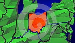 Ohio Arrows Increase Improve Economy United States America USA M