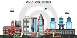Ohio, Columbus.City skyline