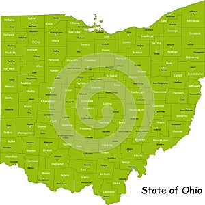 Ohio map