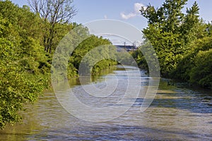 Ohio\'s Erie Canal Towpath Trail near Cleveland, Ohio, USA