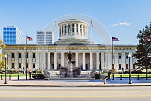 Ohio Statehouse ceremonial entrance.