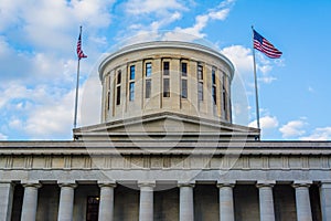 The Ohio Statehouse, in Columbus, Ohio