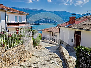 Ohrid city near Ohrid lake, Macedonia