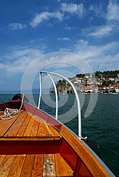 Ohrid lake scene, Macedonia