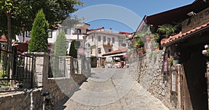 Ohrid Macedonia. Beautiful old town with historic house