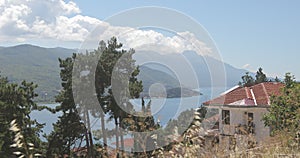 Ohrid Macedonia. Beautiful old town on the lake with historic buildings