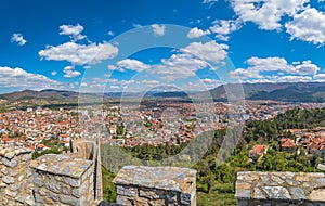 Ohrid town as seen from the castle Samuil