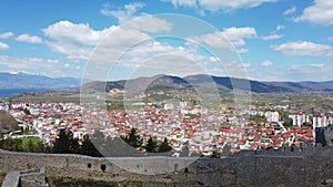 Ohrid town as seen from the castle Samuil