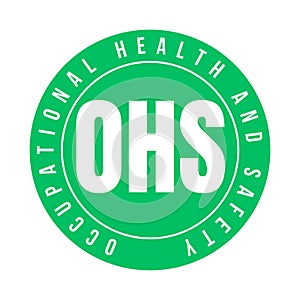 OHS occupational health and safety symbol icon