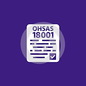 OHSAS 18001 Standard icon