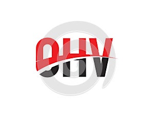 OHV Letter Initial Logo Design Vector Illustration photo