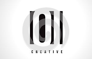 OI O I White Letter Logo Design with Black Square.