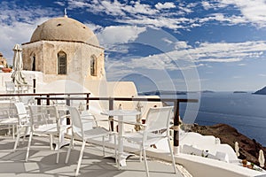 Oia before sunset at Santorini, Greece